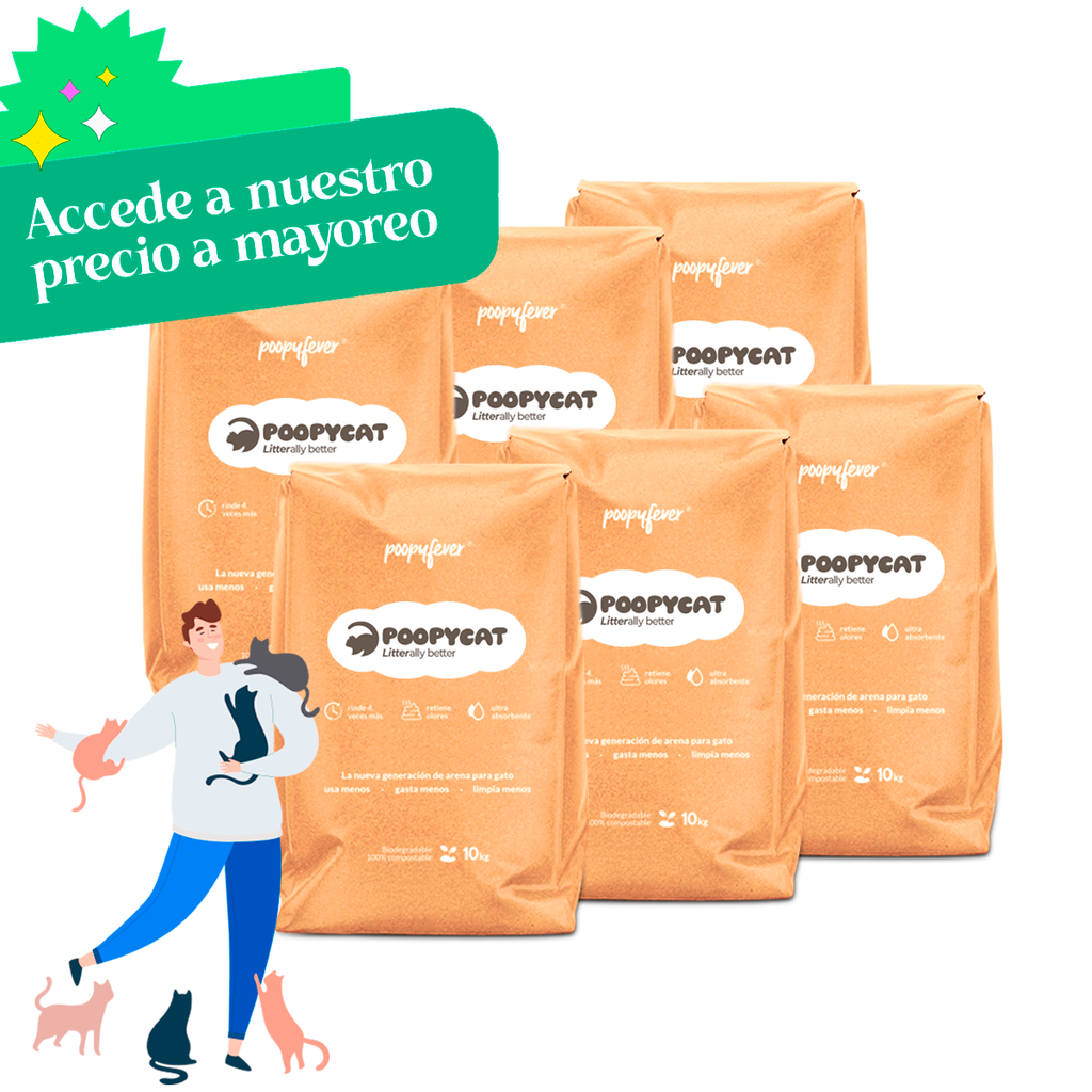 PoopyCat - Paquete 60 Kg con descuento a mayoreo